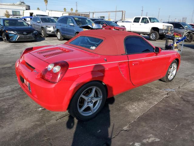 JTDFR320740068672 - 2004 TOYOTA MR2 SPYDER RED photo 3