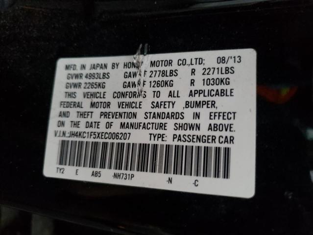 JH4KC1F5XEC006207 - 2014 ACURA RLX TECH BLACK photo 13