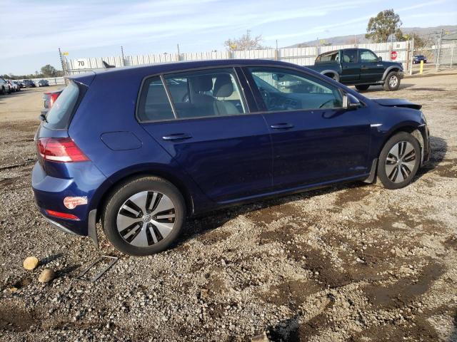 WVWKR7AU7HW953628 - 2017 VOLKSWAGEN E-GOLF SE BLUE photo 3