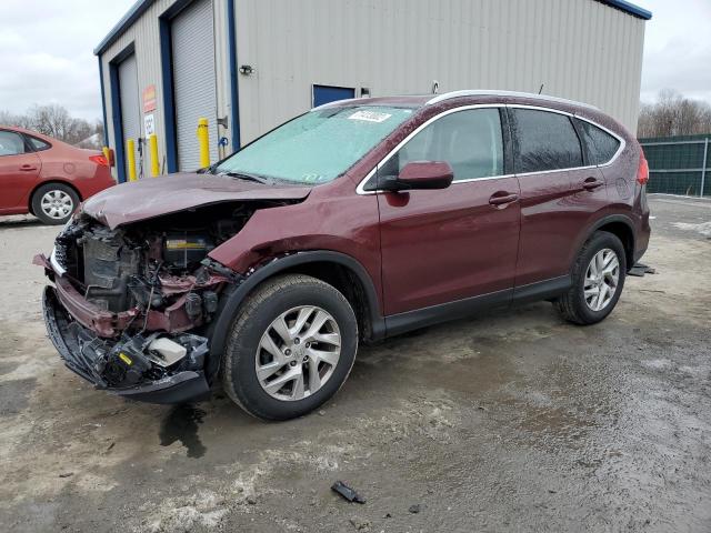 2HKRM4H74FH674524 - 2015 HONDA CR-V EXL BURGUNDY photo 1