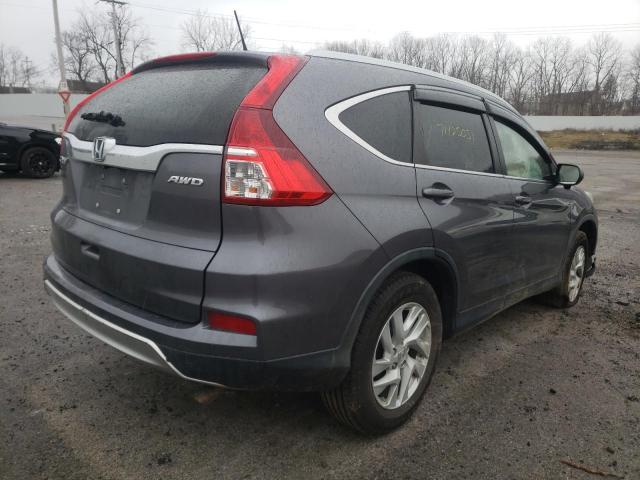 5J6RM4H76GL021765 - 2016 HONDA CR-V EXL GRAY photo 4