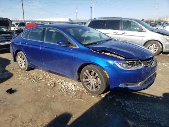 1C3CCCAB3FN682720 - 2015 CHRYSLER 200 LIMITE BLUE photo 4