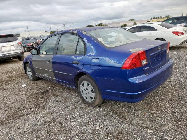 2HGES16385H549621 - 2005 HONDA CIVIC DX V BLUE photo 3