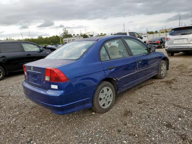 2HGES16385H549621 - 2005 HONDA CIVIC DX V BLUE photo 4