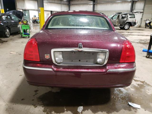 1LNHM81VX6Y626533 - 2006 LINCOLN TOWN CAR S MAROON photo 6