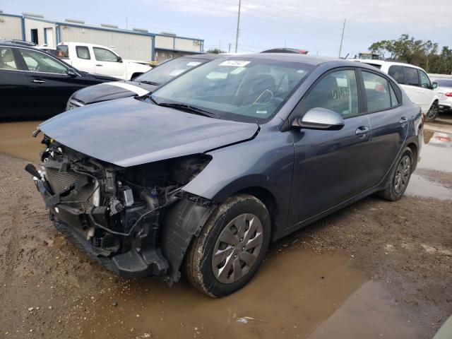 3KPA24AB8KE179131 - 2019 KIA RIO S BLUE photo 1