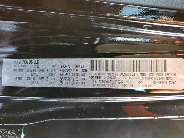 1C4HJXDN7JW253247 - 2018 JEEP WRANGLER U შავი ფოტო 14