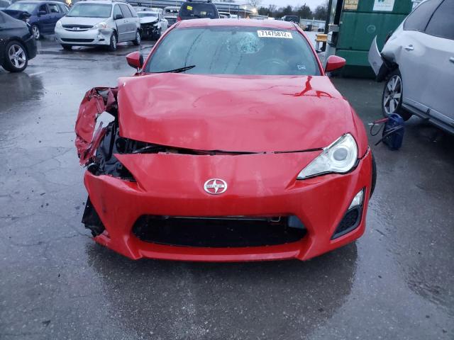 JF1ZNAA13D2705509 - 2013 TOYOTA SCION FR-S RED photo 5