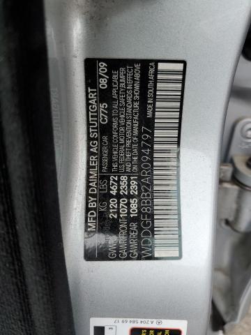 WDDGF8BB2AR094797 - 2010 MERCEDES-BENZ C 300 4MAT SILVER photo 12