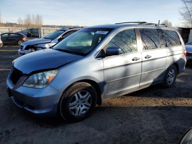 5FNRL38636B063676 - 2006 HONDA ODYSSEY EX BLUE photo 1