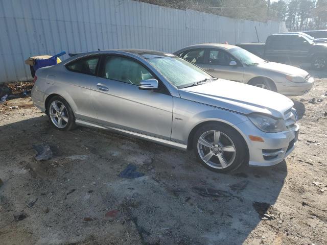 WDDGJ4HB5CF782974 - 2012 MERCEDES-BENZ C 250 SILVER photo 4