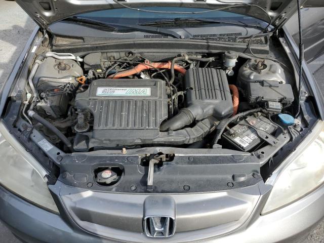 JHMES96604S012755 - 2004 HONDA CIVIC HYBR GRAY photo 11