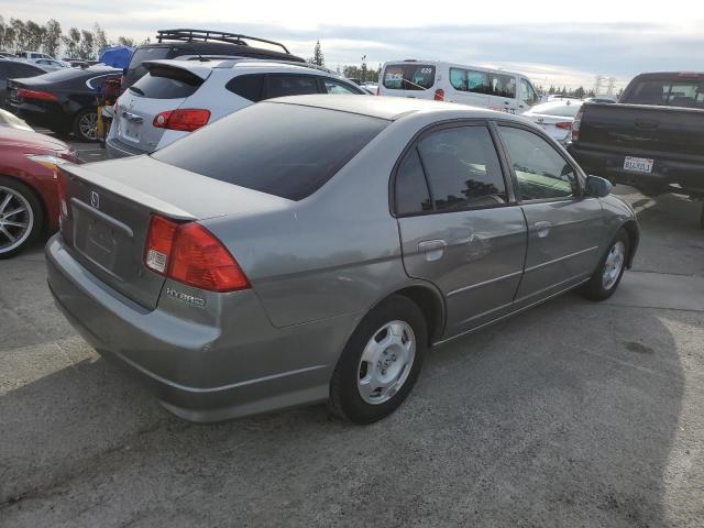 JHMES96604S012755 - 2004 HONDA CIVIC HYBR GRAY photo 3