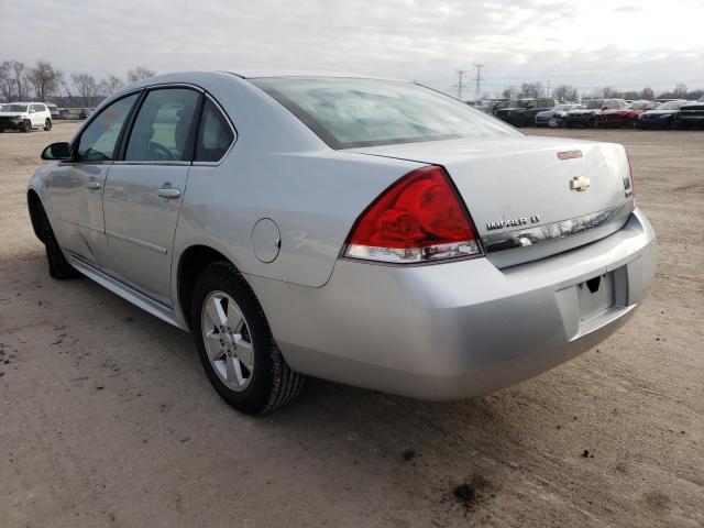 2G1WB5EK4A1193473 - 2010 CHEVROLET IMPALA SILVER photo 2