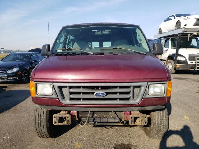 1FTNE24W56HB03555 - 2006 FORD ECONOLINE BURGUNDY photo 5