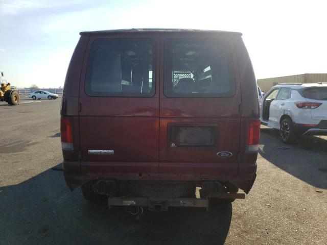 1FTNE24W56HB03555 - 2006 FORD ECONOLINE BURGUNDY photo 6