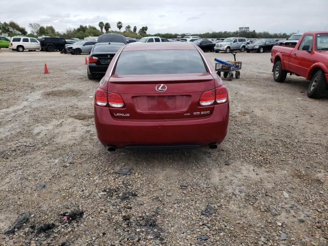 JTHCH96S660010347 - 2006 LEXUS GS 300 BURGUNDY photo 6