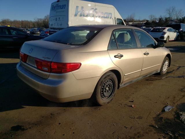 1HGCM55115A003041 - 2005 HONDA ACCORD DX BEIGE photo 3