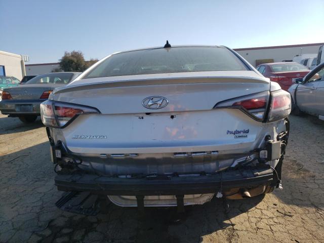 KMHE34L16HA054834 - 2017 HYUNDAI SONATA HYB SILVER photo 6