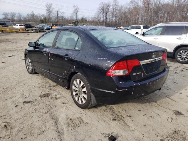 1HGFA16979L003333 - 2009 HONDA CIVIC EXL 黑色 照片 2