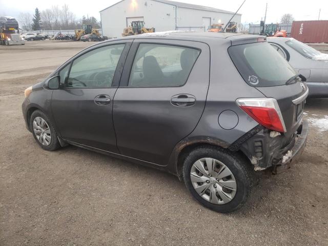 JTDKTUD32CD504350 - 2012 TOYOTA YARIS GRAY photo 2