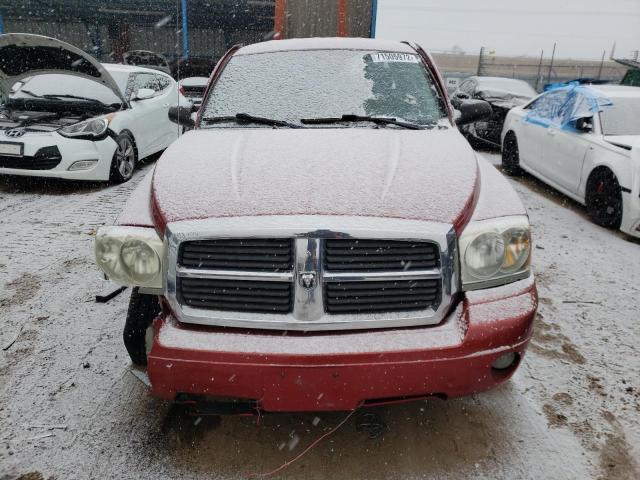 1D7HE48N06S652857 - 2006 DODGE DAKOTA QUA RED photo 5