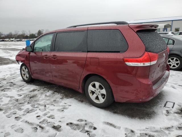 5TDKK3DC3BS011406 - 2011 TOYOTA SIENNA LE MAROON photo 2