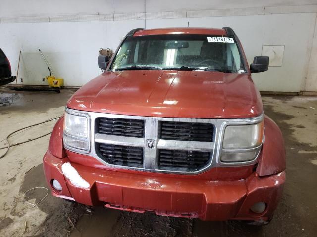 1D8GU58K78W233566 - 2008 DODGE NITRO SLT ORANGE photo 5