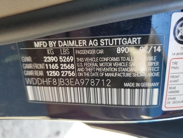 WDDHF8JB3EA978712 - 2014 MERCEDES-BENZ E 350 4MAT BLUE photo 12