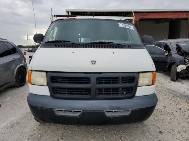 2B7HB11X91K557116 - 2001 DODGE RAM VAN B1 WHITE photo 5