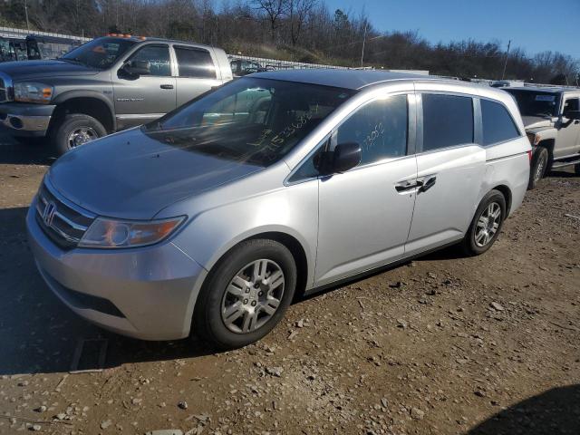 5FNRL5H24DB091900 - 2013 HONDA ODYSSEY LX SILVER photo 1