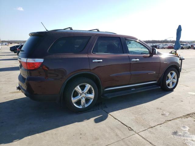 1C4SDHET2CC330529 - 2012 DODGE DURANGO CI MAROON photo 3