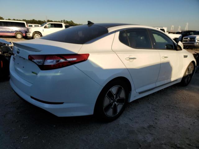 KNAGM4ADXC5030638 - 2012 KIA OPTIMA HYB WHITE photo 3