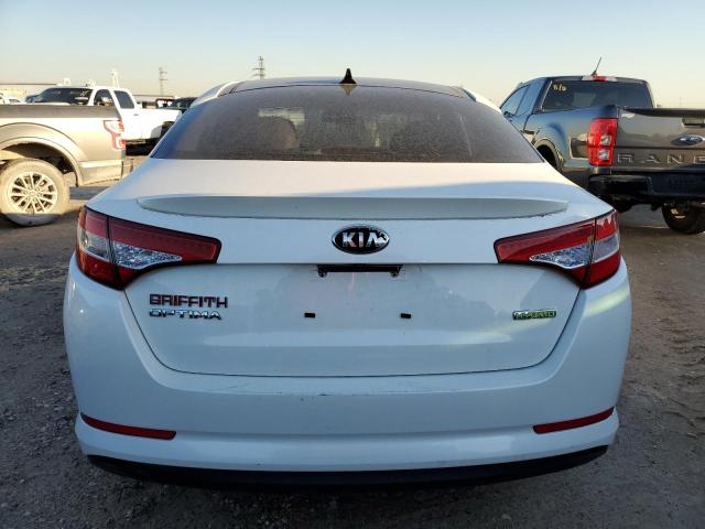 KNAGM4ADXC5030638 - 2012 KIA OPTIMA HYB WHITE photo 6