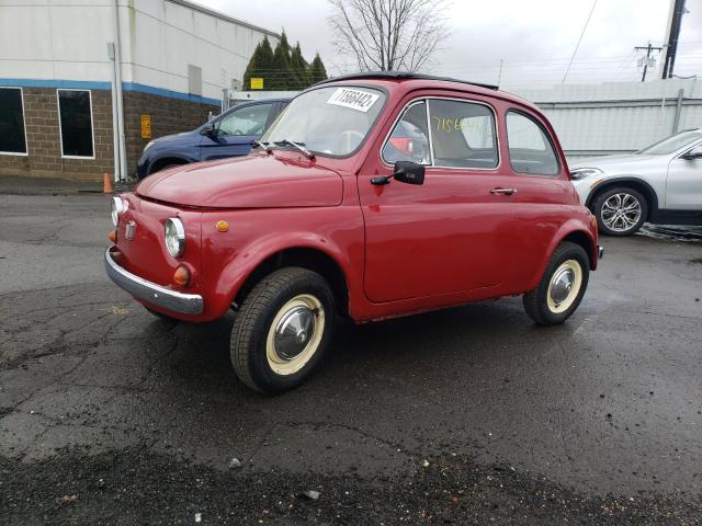 110F1408191 - 1967 FIAT 500 BURGUNDY photo 1