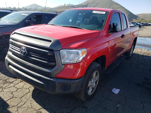 5TFRM5F16GX095271 - 2016 TOYOTA TUNDRA DOU RED photo 1