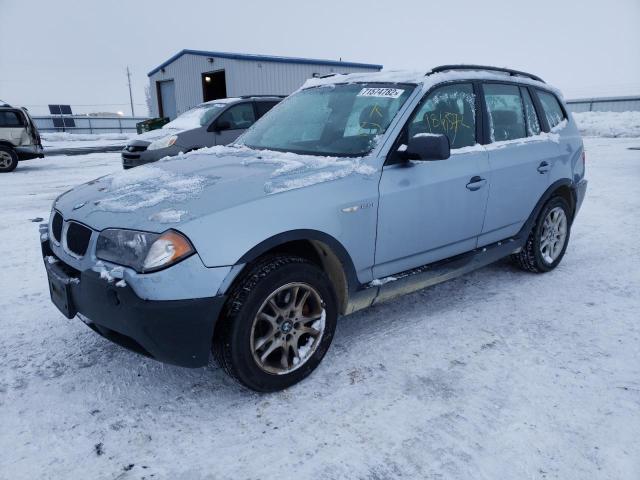 WBXPA73455WC49150 - 2005 BMW X3 2.5I BLUE photo 1