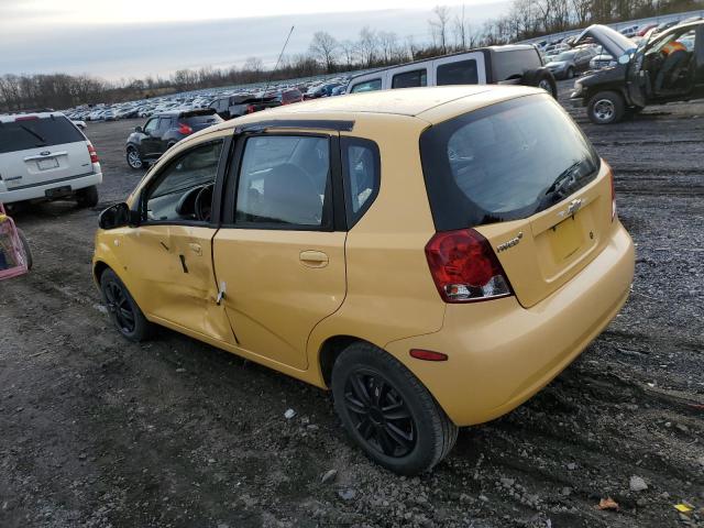 KL1TD666X8B152004 - 2008 CHEVROLET AVEO BASE YELLOW photo 2