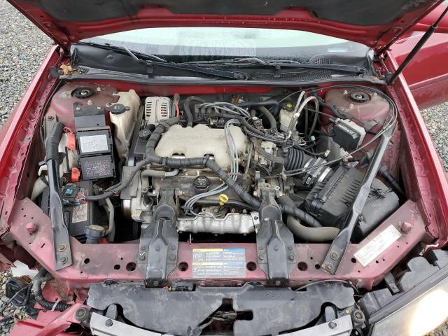 2G1WF52E359224450 - 2005 CHEVROLET IMPALA RED photo 11