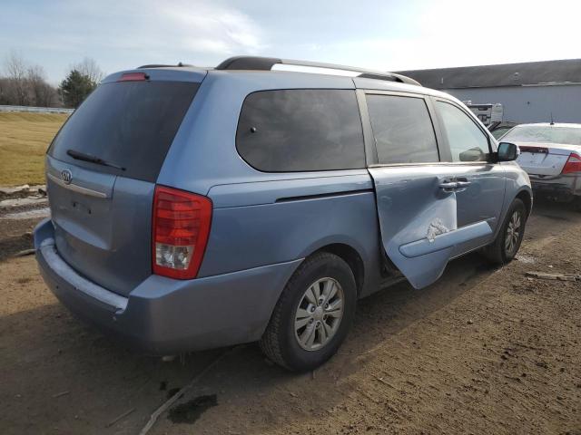 KNDMG4C71C6493962 - 2012 KIA SEDONA LX BLUE photo 3