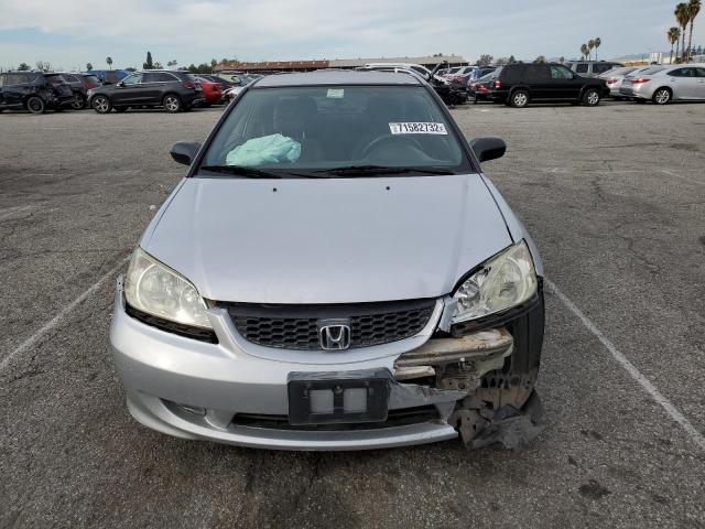 1HGEM22114L006830 - 2004 HONDA CIVIC DX V SILVER photo 5