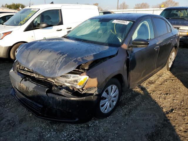 3VW2K7AJ5EM305658 - 2014 VOLKSWAGEN JETTA BASE 灰色 照片 1