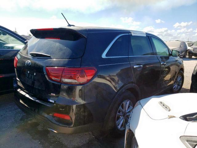 5XYPG4A36KG503362 - 2019 KIA SORENTO L BLACK photo 4