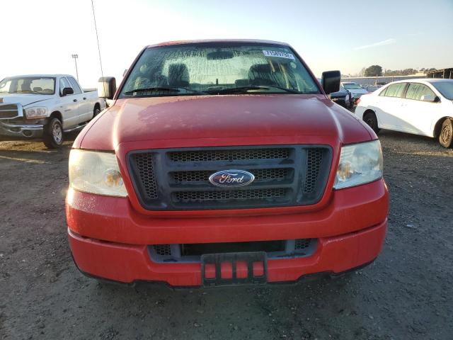 1FTRF12W84NA46777 - 2004 FORD F-150 RED photo 5