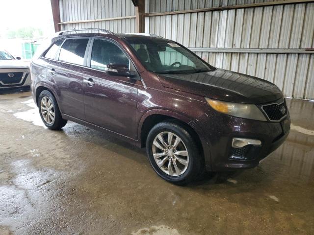 5XYKW4A2XBG129780 - 2011 KIA SORENTO SX BURGUNDY photo 4