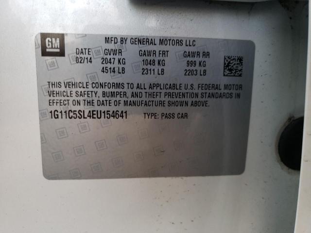 1G11C5SL4EU154641 - 2014 CHEVROLET MALIBU 1LT 白色 照片 13