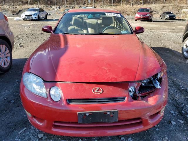 JT8CH32Y8X1002091 - 1999 LEXUS SC 400 RED photo 5