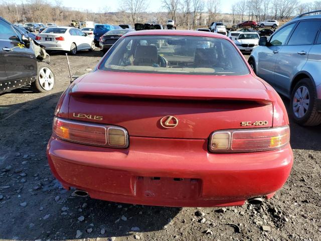 JT8CH32Y8X1002091 - 1999 LEXUS SC 400 RED photo 6