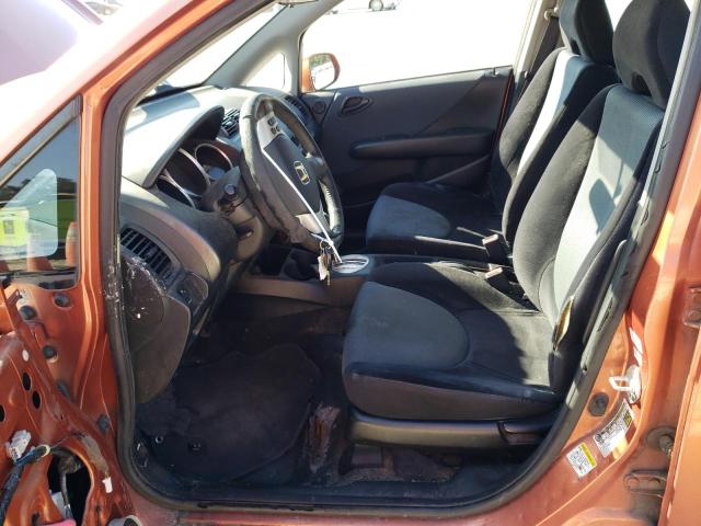 JHMGD38657S028080 - 2007 HONDA FIT S ORANGE photo 7