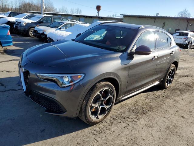 ZASPAKBN9M7D13312 - 2021 ALFA ROMEO STELVIO TI GRAY photo 1